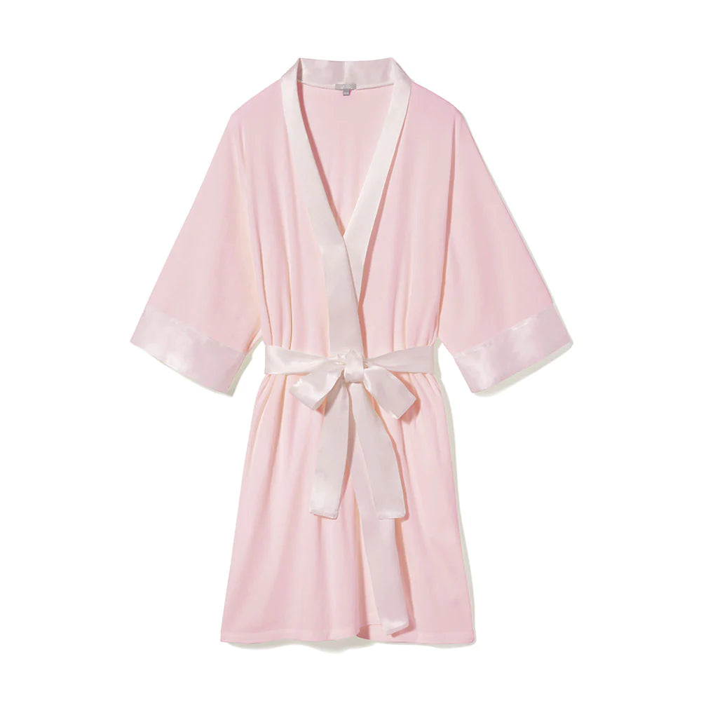 White comfy looking robe with a sash in the middle