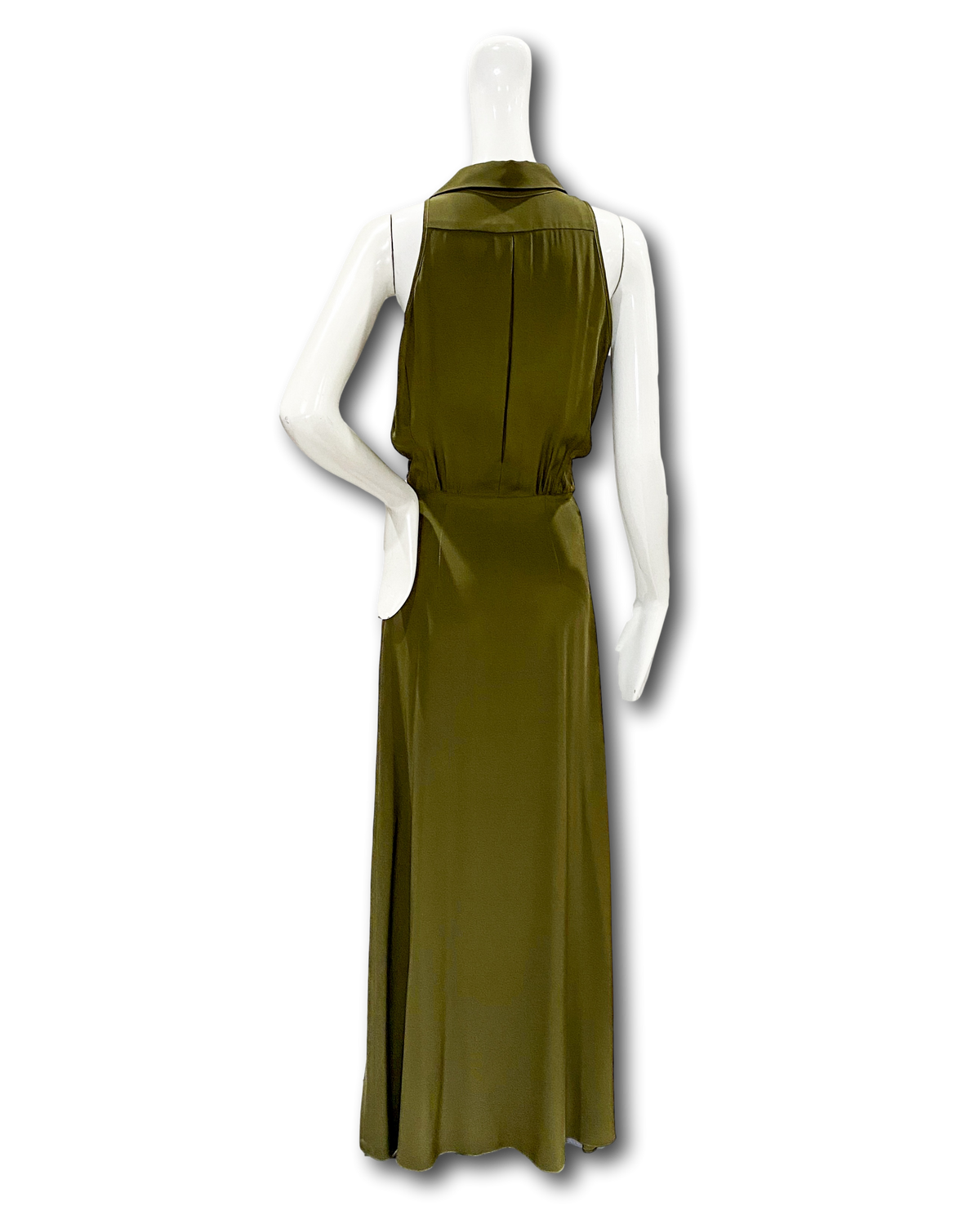 Placitas Gown | Olive with Velvet Trim