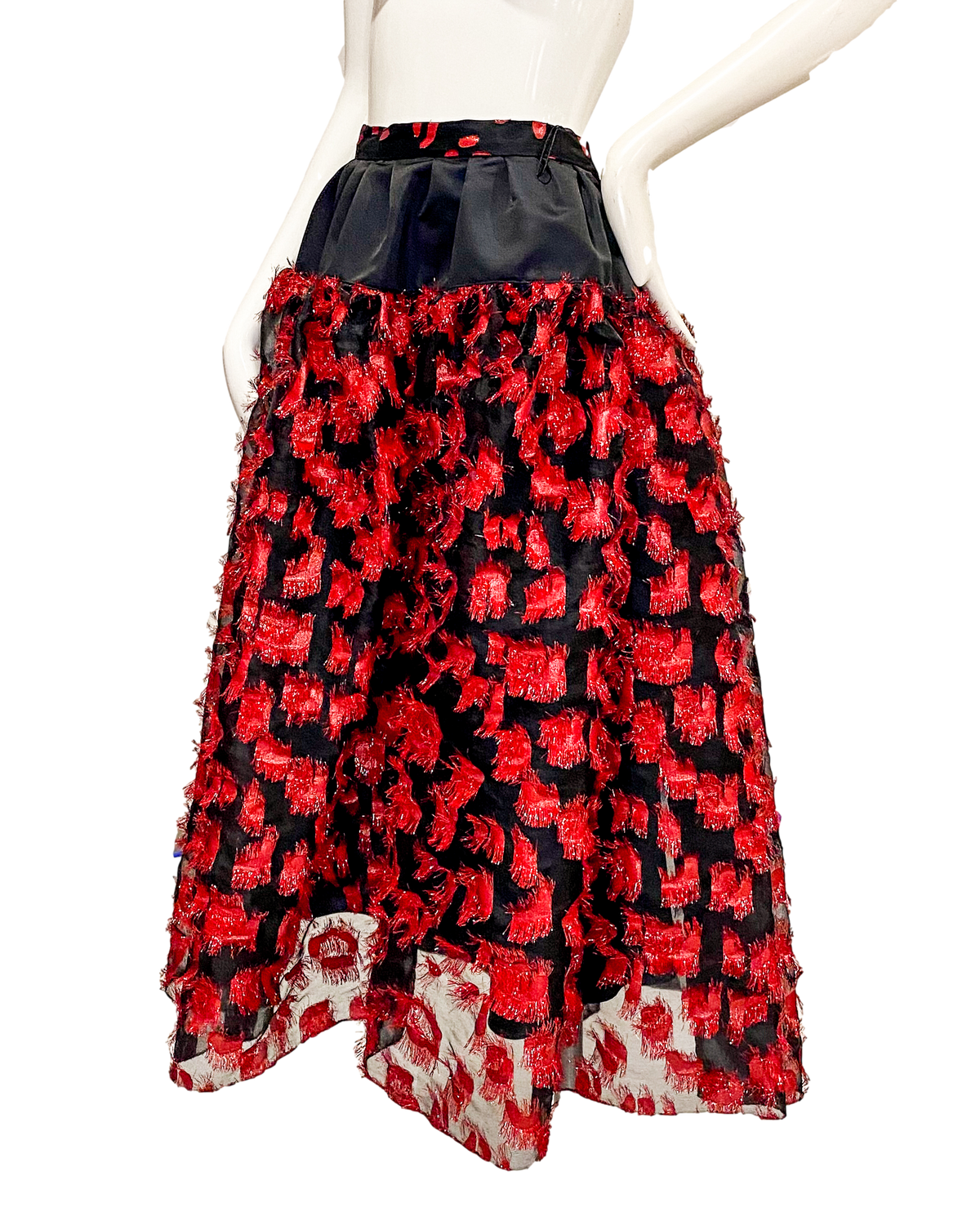 Holland Skirt | Red Eyelash Organza