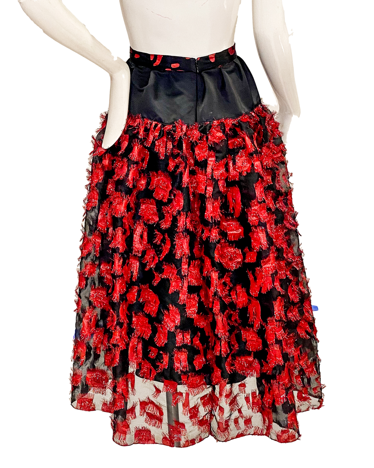 Holland Skirt | Red Eyelash Organza