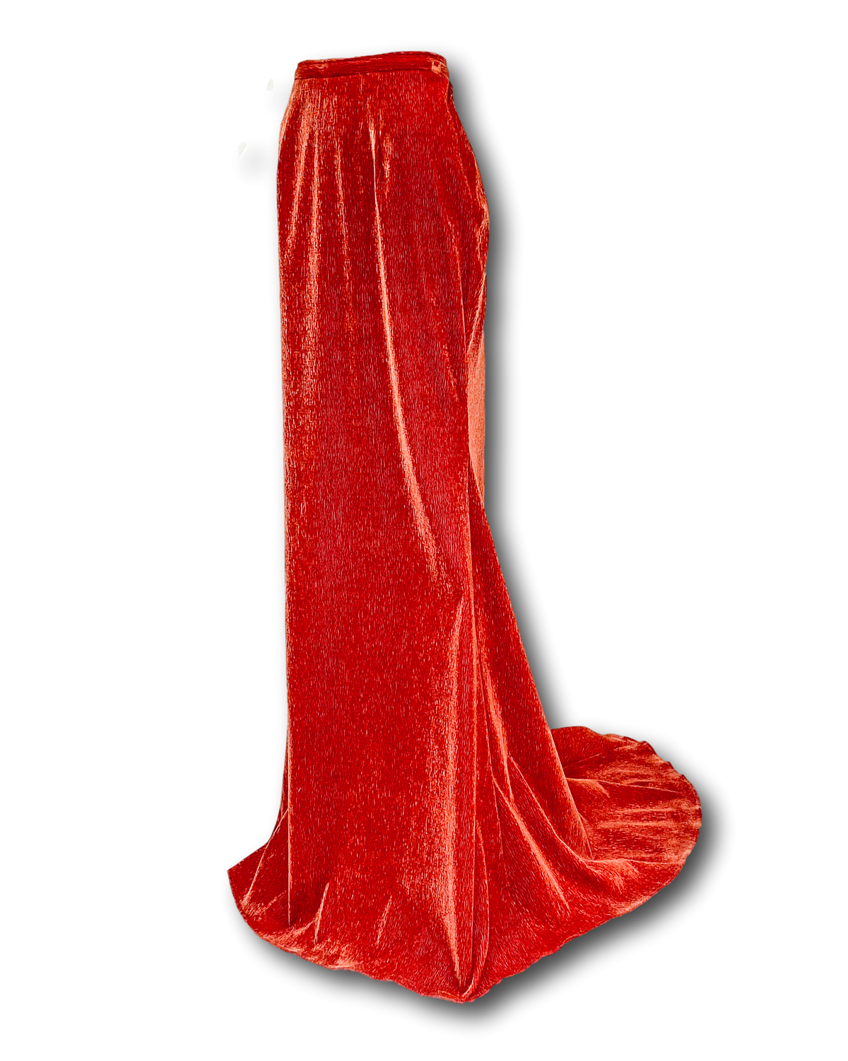 Rowe Skirt | Terracotta Stretch Velvet