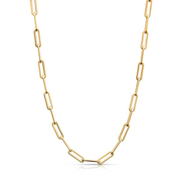 Gold Paperclip Chain Necklace | Christina Greene
