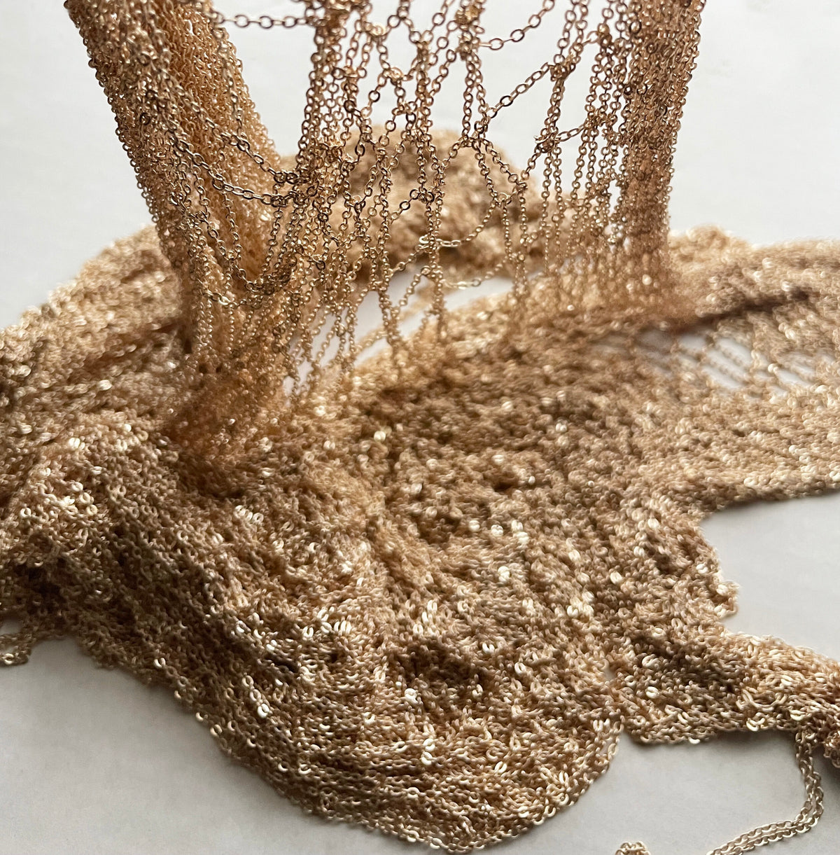 Patented Stretch Metal Chain Shawl | Natalia Fedner