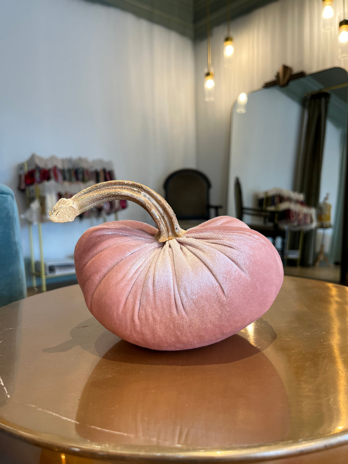 Velvet Pumpkin | Real, Dried Stem | Manor