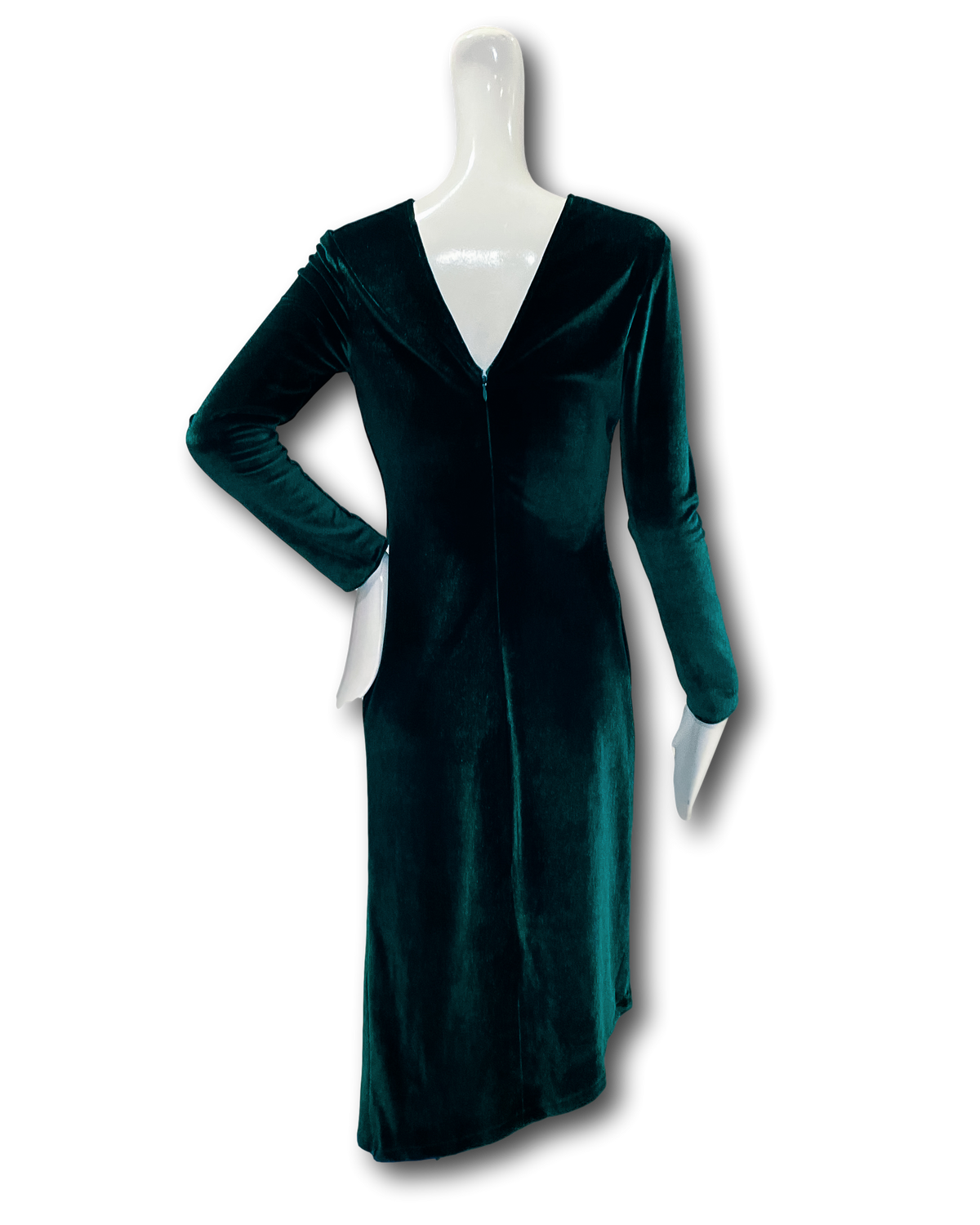Cienega Dress | Emerald Stretch Velvet