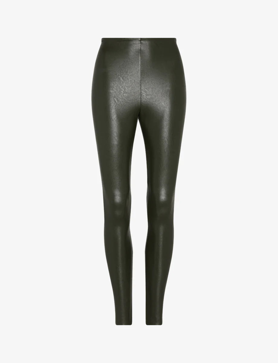 Faux Leather Leggings With Perfect Control
