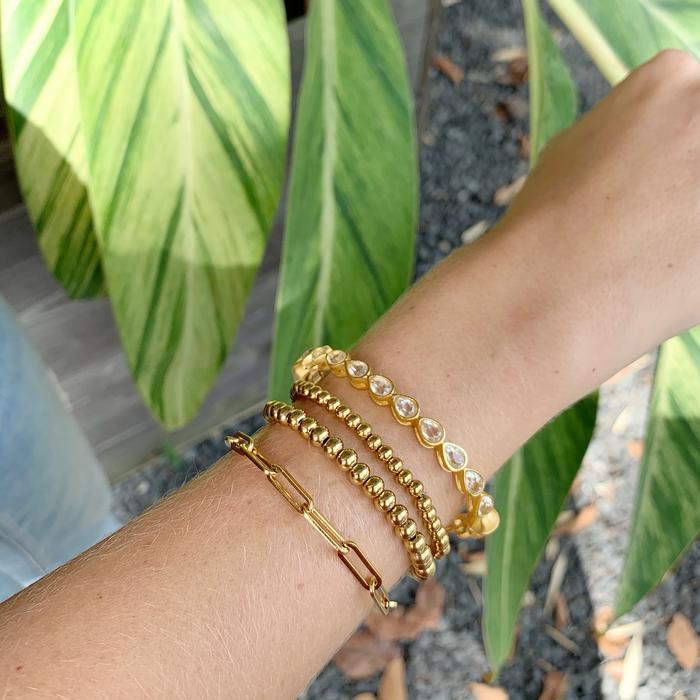 Gold Paperclip Chain Bracelet | Christina Greene