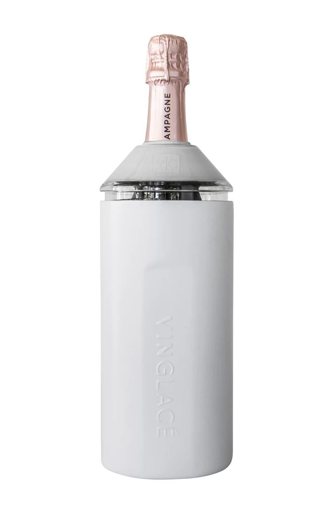 Vinglace Graphite Wine Bottle Insulator Stainless Steel