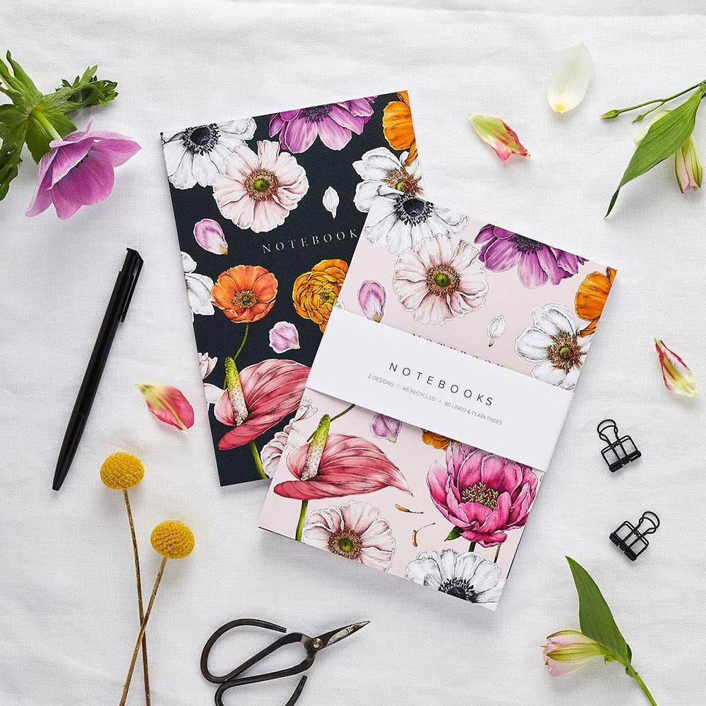 Notebook Set of 2 | Floral Brights | Catherine Lewis Design