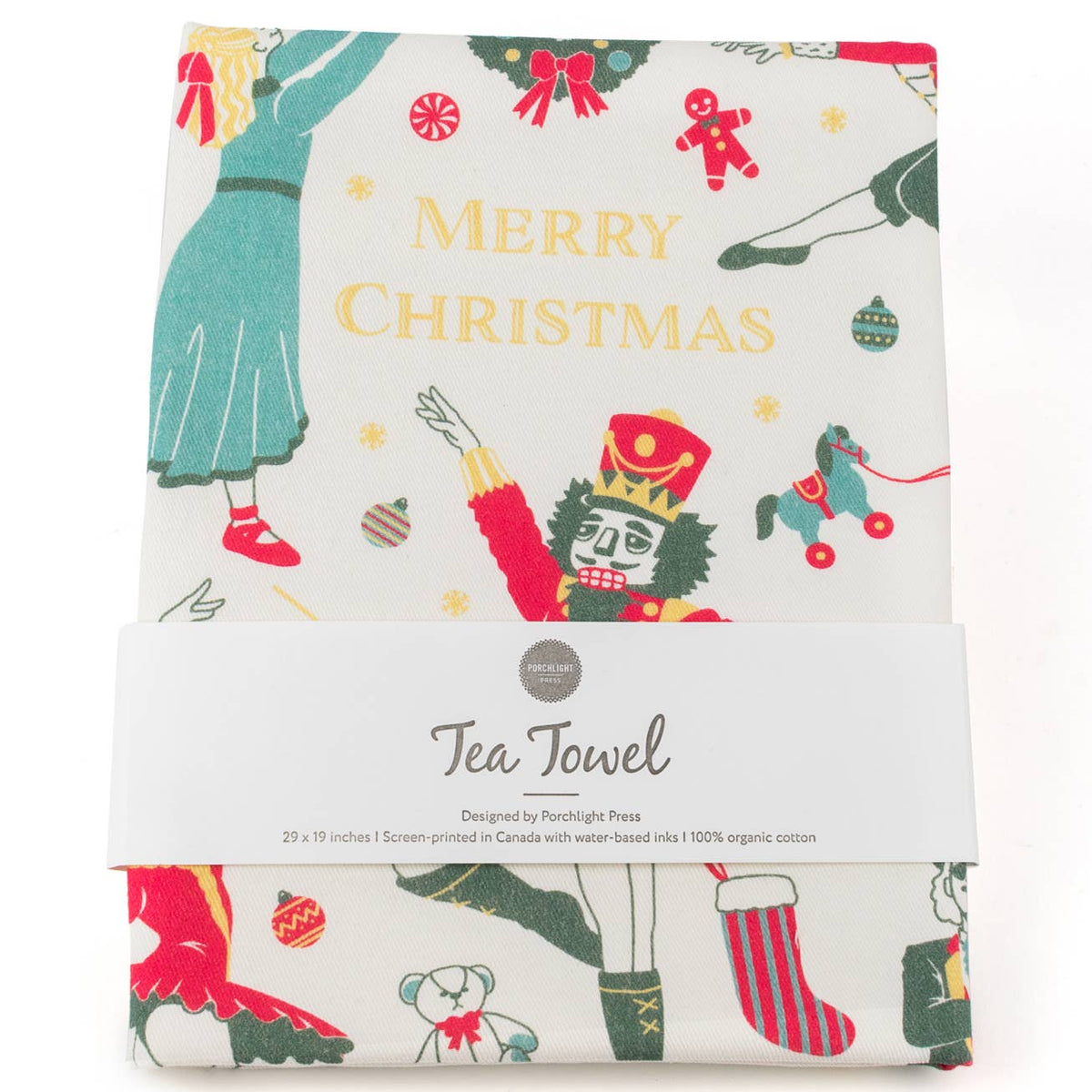 Tea Towel Holiday Nutcracker | Porchlight Press Letterpress