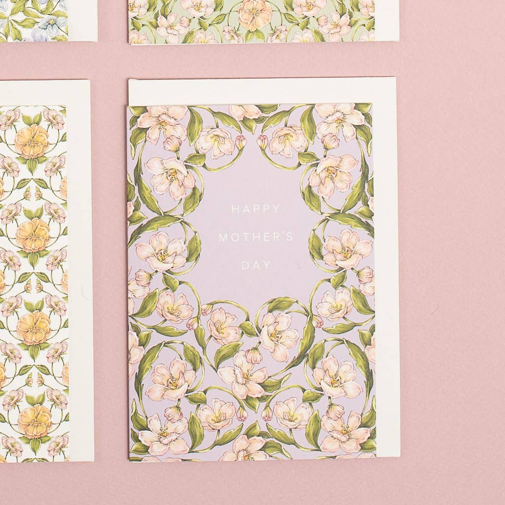 Mother&#39;s Day Card | Flora Nouveau/Happy Mothers Day | Catherine Lewis Design