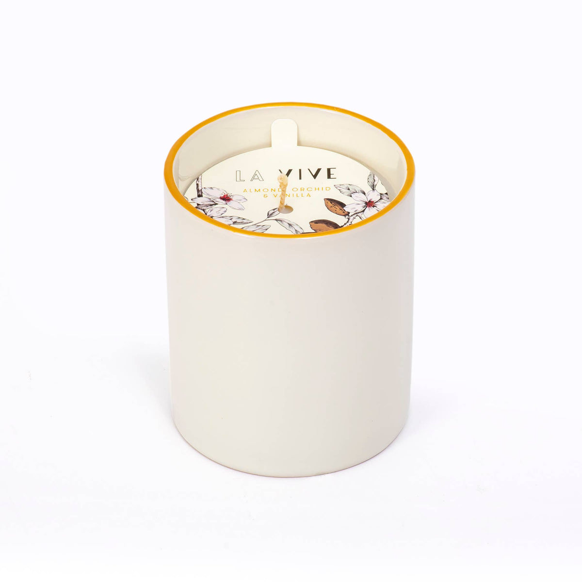 Medium Candle | La Vive - Almond, Orchid &amp; Vanilla | L&#39;or de Seraphine