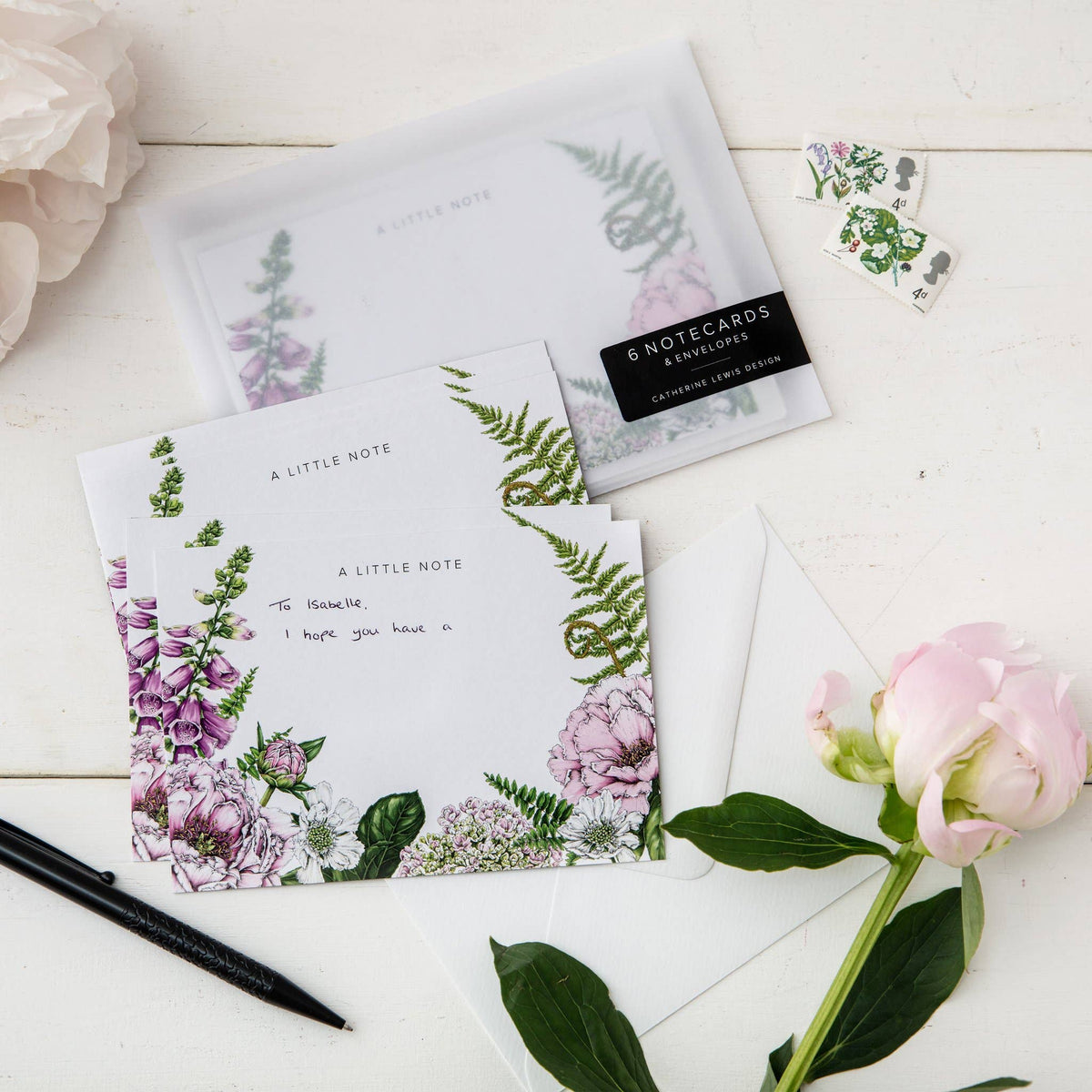 Notecards Set of 6 | Summer Garden | Catherine Lewis Design