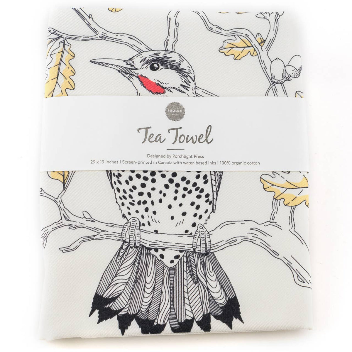 Tea Towel Bird Series (Northern Flicker) | Porchlight Press Letterpress