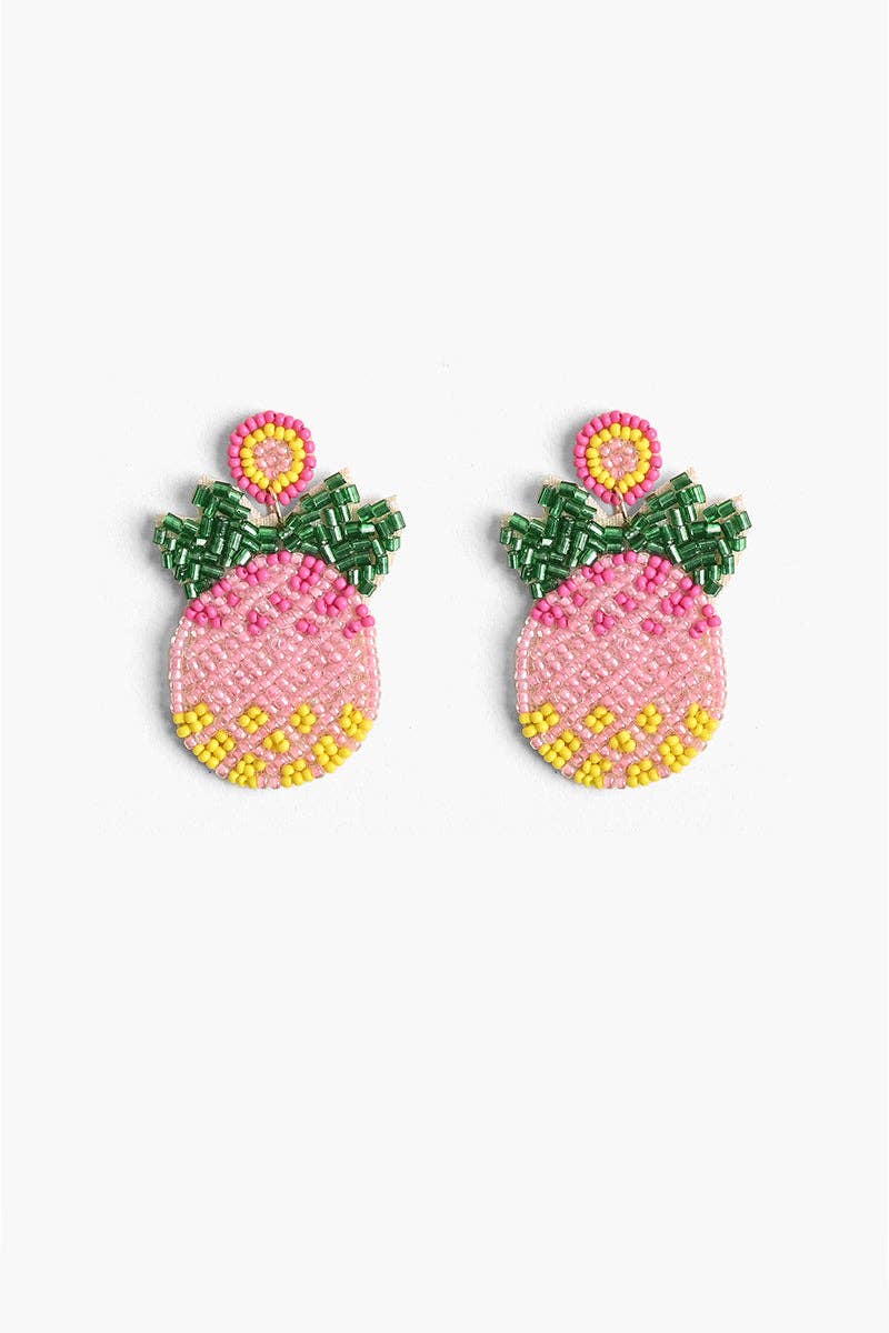 Pineapple Beaded Earrings | America &amp; Beyond