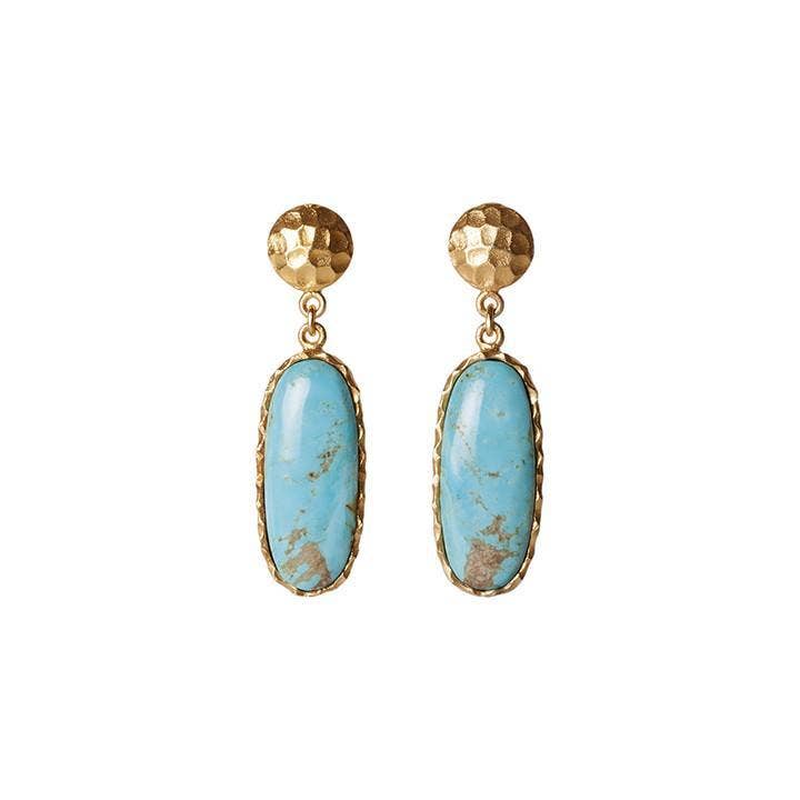 Mini Drop Earrings | Turquoise | Christina Greene
