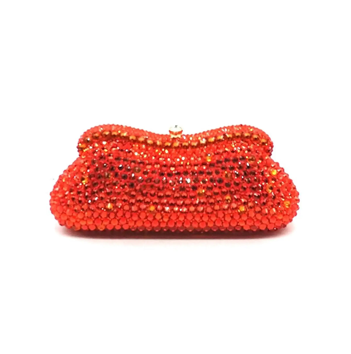 Swarovski Crystal-Embellished Clutch | Donna Lucia | Orange | SIBYLLADELPHICA