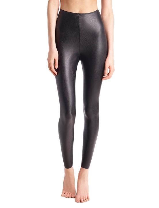 Ice Women's Shiny Stretch Faux Leather Leggings - Real Leather